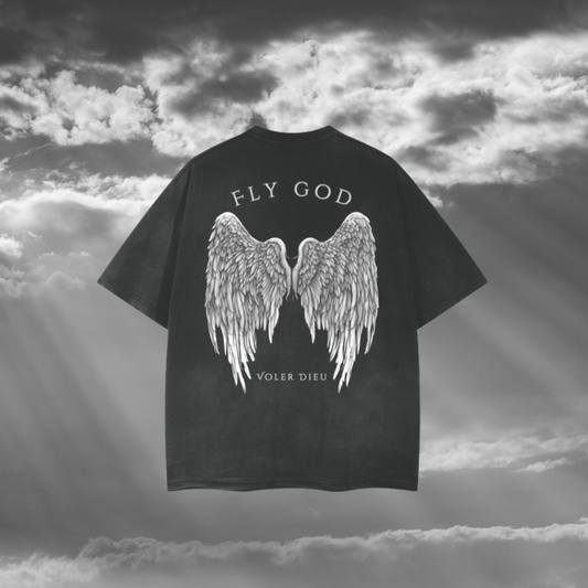 FLY GOD Vintage Frayed T-Shirt