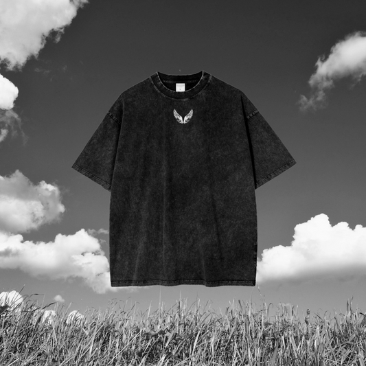 “SIMPLE WINGS” - Acid Wash Oversize T-Shirt