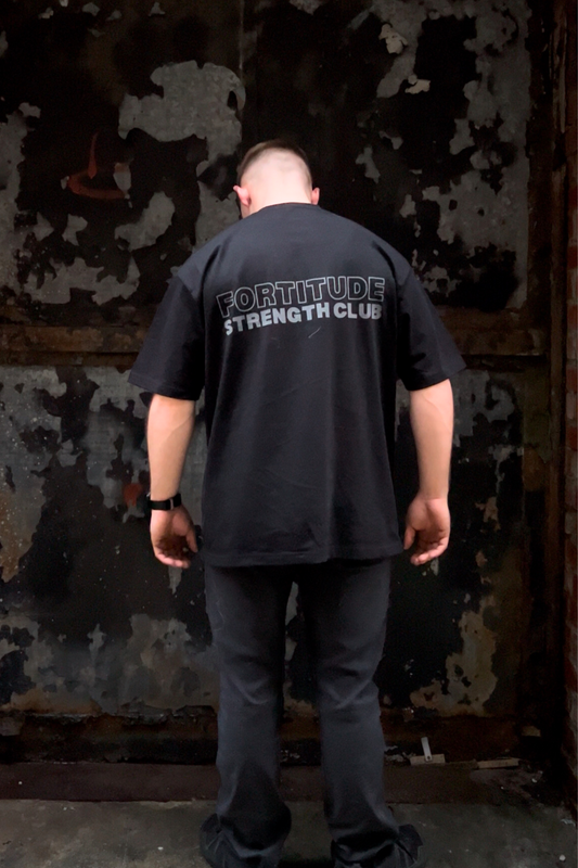 Fortitude Strength Club - Oversize Deep Drop Shoulder T-Shirt