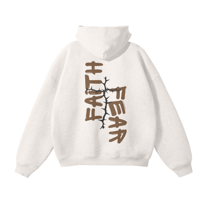 FAITH OVER FEAR - Unisex Oversized Fleece Hoodie