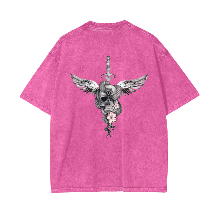 MINI MURDERIN Acid Wash Oversize T-Shirt (NEW COLORS)