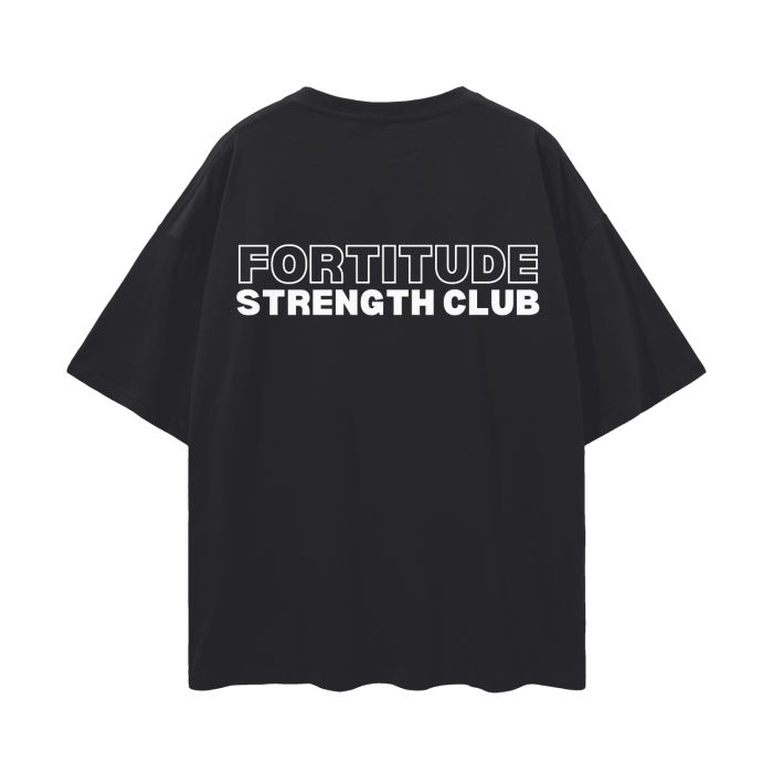 Fortitude Strength Club - Oversize Deep Drop Shoulder Tee